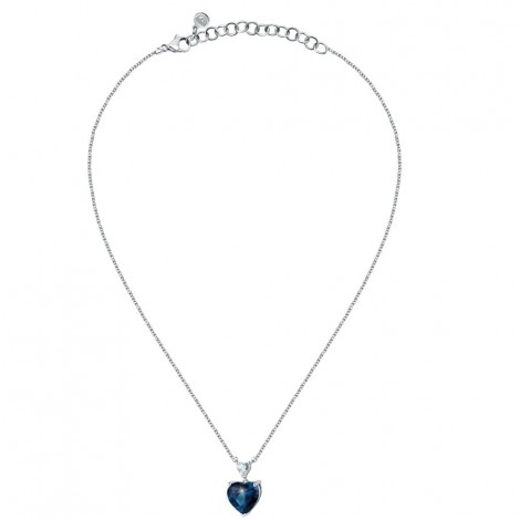 Collana Chiara Ferragni Donna Diamond Heart 38-4 cm Silver White Blue Zirconi J19AUV10