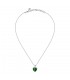 Collana Chiara Ferragni Donna Diamond Heart 38-4 cm Silver White Green Zirconi J19AUV11