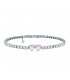 Bracciale Chiara Ferragni Donna Diamond Heart 175+15mm Zirconi Silver White Pink J19AUV12