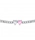 Bracciale Chiara Ferragni Donna Diamond Heart 175+15mm Zirconi Silver White Pink J19AUV12