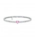 Bracciale Chiara Ferragni Donna Diamond Heart 175+15mm Zirconi Silver Pink J19AUV13