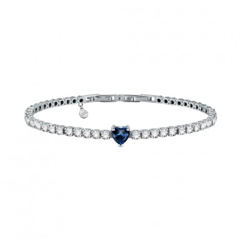 Bracciale Chiara Ferragni Donna Diamond Heart 175+15mm Zirconi Silver White Blue J19AUV14