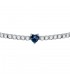 Bracciale Chiara Ferragni Donna Diamond Heart 175+15mm Zirconi Silver White Blue J19AUV14