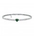 Bracciale Chiara Ferragni Donna Diamond Heart 175+15mm Zirconi Silver Green J19AUV15