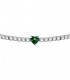 Bracciale Chiara Ferragni Donna Diamond Heart 175+15mm Zirconi Silver Green J19AUV15