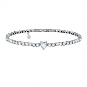 Bracciale Chiara Ferragni Donna Diamond Heart 175+15mm Zirconi Silver White J19AUV16
