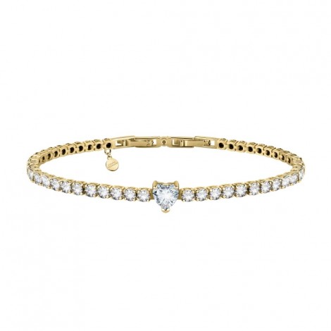 Bracciale Chiara Ferragni Donna Diamond Heart 175+15mm Zirconi Placcato Oro Giallo 18 Kt White J19AUV17