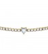 Bracciale Chiara Ferragni Donna Diamond Heart 175+15mm Zirconi Placcato Oro Giallo 18 Kt White J19AUV17