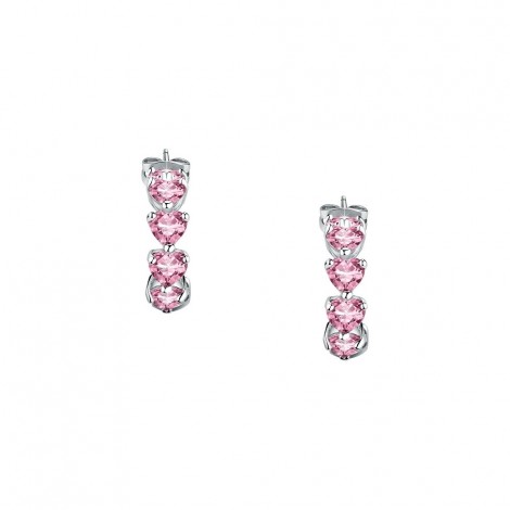 Orecchini Chiara Ferragni Donna Diamond Heart 17,5 mm Zirconi Pink White J19AUV24