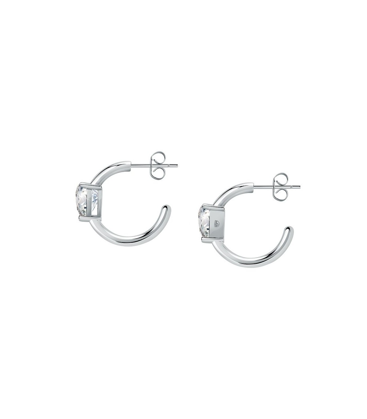 Orecchini A Cuore In Argento 925 Con Zirconi Bianchi – Gioielli Fatti A Mano Per Donna In Elegante Confezione Regalo Kim Johanson