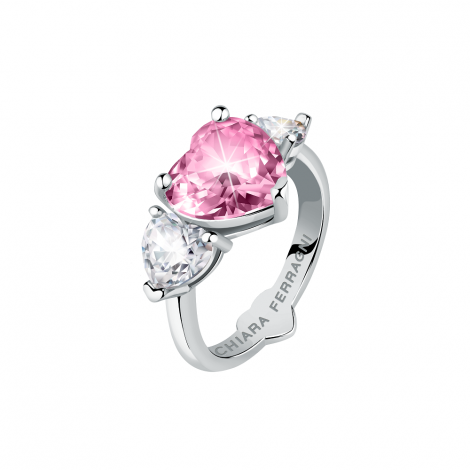 Anello Chiara Ferragni Donna Diamond Heart Zirconi Pink J19AUV33012