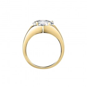 Anello Chiara Ferragni Donna Diamond Heart Zirconi Placcato Oro Giallo 18 Kt White J19AUV36012