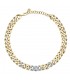 Collana Chiara Ferragni Donna Chain 38-7 cm Zirconi Placcato Oro Giallo 18 Kt J19AUW03