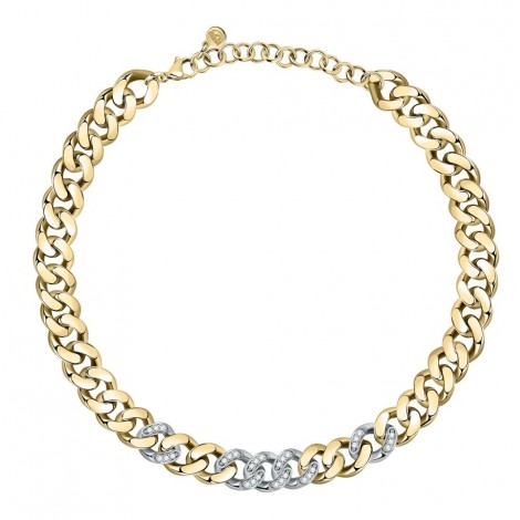 Collana Chiara Ferragni Donna Chain 38-7 cm Zirconi Placcato Oro Giallo 18 Kt J19AUW03