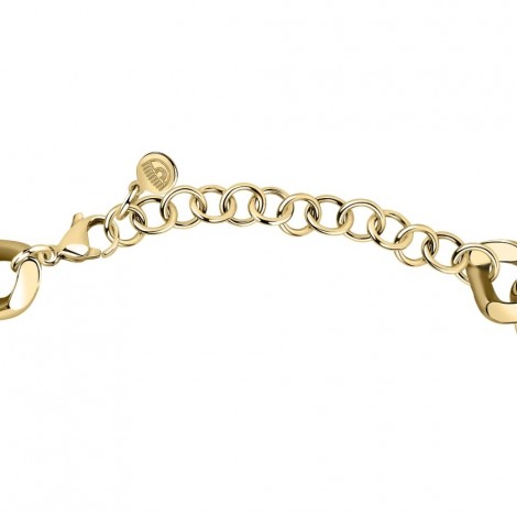 Collana Chiara Ferragni Donna Chain 38-7 cm Zirconi Placcato Oro Giallo 18 Kt J19AUW03