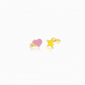 Le Bebé Primegioie Orecchini Fortuna Cuore PMG056