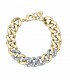 Bracciale Chiara Ferragni Donna Chain 170-25 mm Zirconi Placcato Oro Giallo 18 Kt  J19AUW04