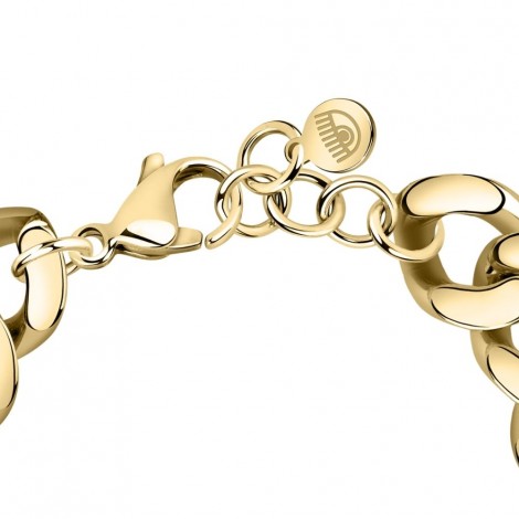 Bracciale Chiara Ferragni Donna Chain 170-25 mm Zirconi Placcato Oro Giallo 18 Kt  J19AUW04