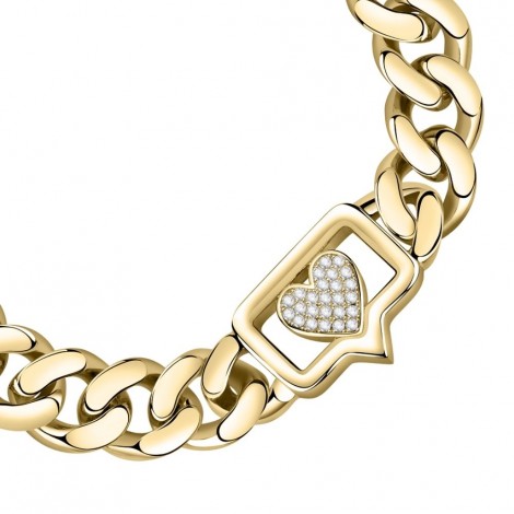 Bracciale Chiara Ferragni Donna Chain 165-30 mm Zirconi Placcato Oro Giallo 18 Kt  J19AUW10