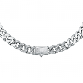 Collana Chiara Ferragni Donna Chain 38-7 cm Zirconi Silver J19AUW13