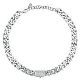 Collana Chiara Ferragni Donna Chain 38-7 cm Zirconi Silver J19AUW13
