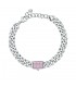 Bracciale Chiara Ferragni Donna Chain 160-30 cm Zirconi Pink Silver J19AUW16