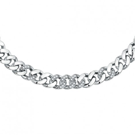Collana Chiara Ferragni Donna Chain 38-7 cm Cristalli Silver J19AUW17