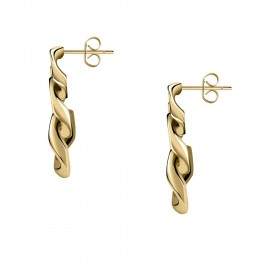 Orecchini Chiara Ferragni Donna Chain 33,4 mm Placcati Oro Giallo 18 Kt J19AUW12