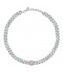 Collana Chiara Ferragni Donna Chain 38-4 cm Zirconi Silver Pink J19AUW20