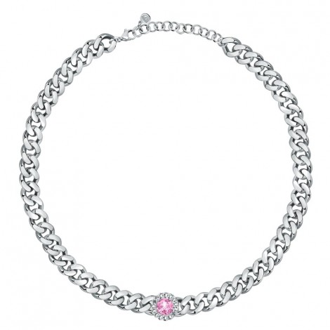 Collana Chiara Ferragni Donna Chain 38-4 cm Zirconi Silver Pink J19AUW20