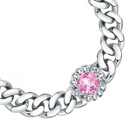 Bracciale Chiara Ferragni Donna Chain 170-25 mm Zirconi Silver Pink J19AUW21