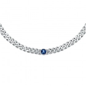 Collana Chiara Ferragni Donna Chain 33-7 cm Zirconi Silver Blue J19AUW22