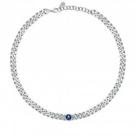 Collana Chiara Ferragni Donna Chain 33-7 cm Zirconi Silver Blue J19AUW22
