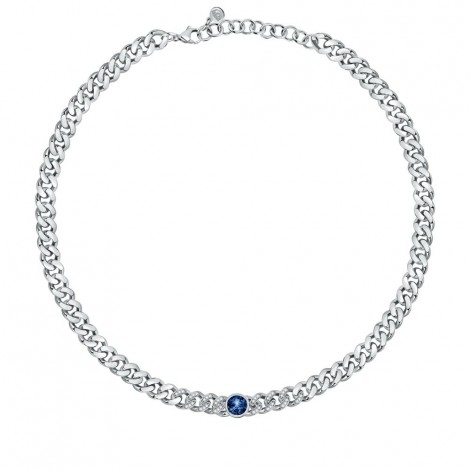 Collana Chiara Ferragni Donna Chain 33-7 cm Zirconi Silver Blue J19AUW22