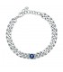 Bracciale Chiara Ferragni Donna Chain 160-30 mm Zirconi Silver Blue J19AUW23