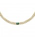Collana Chiara Ferragni Donna Chain 30-7 cm Placcata Oro Giallo 18 Kt Silver Green J19AUW30