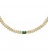 Collana Chiara Ferragni Donna Chain 30-7 cm Placcata Oro Giallo 18 Kt Silver Green J19AUW30