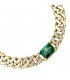 Bracciale Chiara Ferragni Donna Chain 170-25 mm Zirconi Placcata Oro Giallo 18 Kt Silver Green J19AUW31