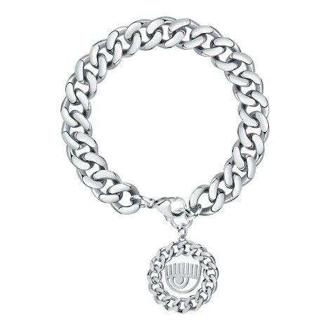 Bracciale Chiara Ferragni Donna Chain 18 cm Logo Eye Charm Silver J19AUW39