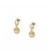 Orecchini Chiara Ferragni Donna Chain 24,2 mm Logo Eye Charm Zirconi Placcati Oro Giallo 18 Kt J19AUW43