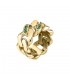 Anello Chiara Ferragni Donna Chain Placcato Oro Giallo 18 Kt Zirconi Green J19AUW49012