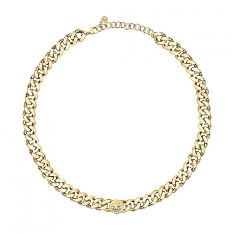 Collana Chiara Ferragni Donna Chain 38+4 cm Logo Charm Placcata Oro Giallo 18 Kt Zirconi  J19AUW45