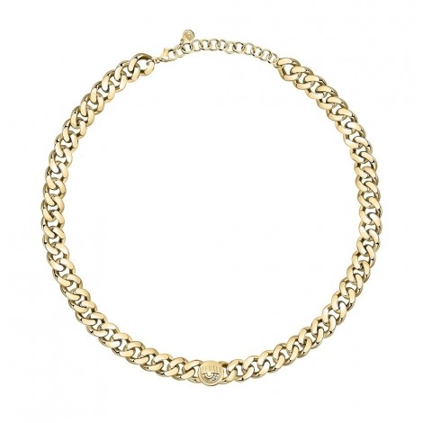 Collana Chiara Ferragni Donna Chain 38+4 cm Logo Charm Placcata Oro Giallo 18 Kt Zirconi  J19AUW45