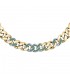 Collana Chiara Ferragni Donna Chain 38+7 cm Silver Placcata Oro Giallo 18 Kt Zirconi Green J19AUW47