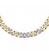 Collana Chiara Ferragni Donna Chain 38+7 cm Silver Placcata Oro Giallo 18 Kt Zirconi Pink J19AUW50
