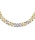 Collana Chiara Ferragni Donna Chain 38+7 cm Silver Placcata Oro Giallo 18 Kt Zirconi Pink J19AUW50