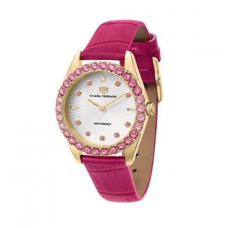 Orologio Chiara Ferragni Donna Everyday 32 mm Silver Pink Acciaio Pelle White R1951100502