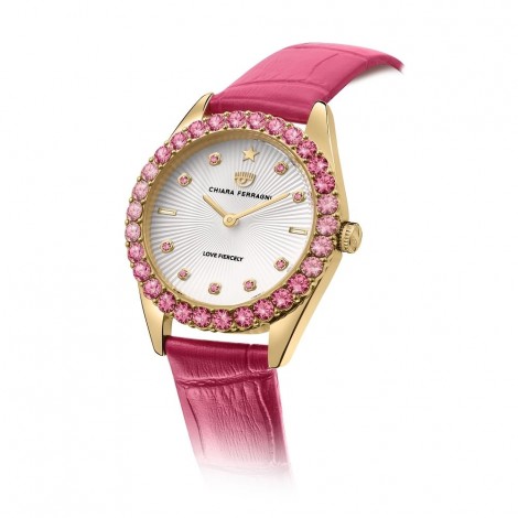 Orologio Chiara Ferragni Donna Everyday 32 mm Silver Pink Acciaio Pelle White R1951100502