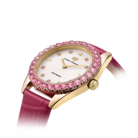 Orologio Chiara Ferragni Donna Everyday 32 mm Silver Pink Acciaio Pelle White R1951100502