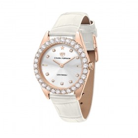 Orologio Chiara Ferragni Solo Tempo Donna Everyday 32 mm Oro Rosa Acciaio Pelle White R1951100503